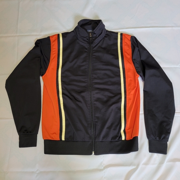 Bailey's Point Varsity Jacket Mens Size M Orange and Black - Picture 1 of 9